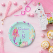 Zeemeermin onder Zee Birthday Party Papieren Bordje (Feest)