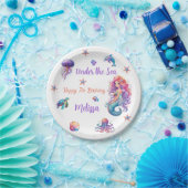 Zeemeermin onder Zee Birthday Party Papieren Bordje (Feest)