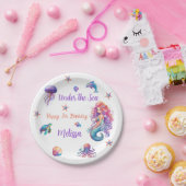 Zeemeermin onder Zee Birthday Party Papieren Bordje (Feest)