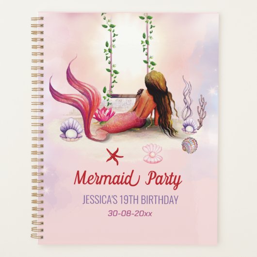 Zeemeermin onder Zee Birthday Party Planner (Voorkant)