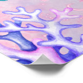 Zeemeermin onder zee Birthday Party Poster (Hoek)