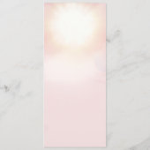 Zeemeermin onder Zee Birthday Party Programmakaart (Achterkant)