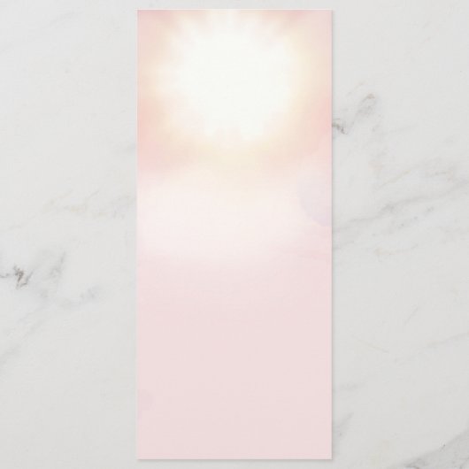 Zeemeermin onder Zee Birthday Party Programmakaart (Achterkant)