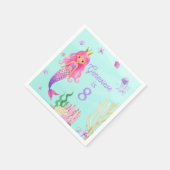 Zeemeermin onder Zee Birthday Party Servet (Hoek)