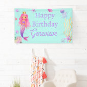 Zeemeermin onder Zee Birthday Party Spandoek (Insitu)