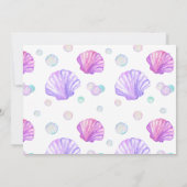 Zeemeermin Onder Zee Foto Verjaardag Kaart (Achterkant)