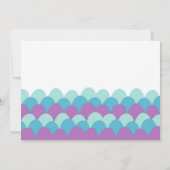 Zeemeermin onder Zee Geboortdag Dank je wel Bedankkaart (Achterkant)