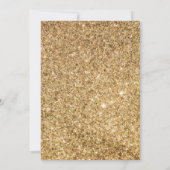 Zeemeermin onder Zee Gold Glitter Birthday Party Kaart (Achterkant)