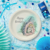  zeemeermin onder Zee Happy Birthday Party Papieren Bordje (Feest)