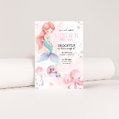 Zeemeermin Onder Zee Meisjes Verjaardagsfeestje Kaart