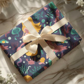 Zeemeermin onder Zee Ocean Birthday Cadeaupapier
