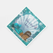 Zeemeermin Onder Zee Papieren Servetten (Hoek)
