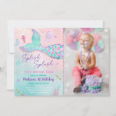 Zeemeermin onder Zee roze gouddag Kaart (Voorkant)