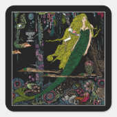 Zeemeermin onder Zee Sticker (Voorkant)