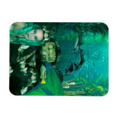 Zeemeermin onderwater schatten foto magneet (Horizontaal)