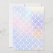 Zeemeermin Oneder Het Zee 1e Verjaardagsfeest Kaart (Achterkant)