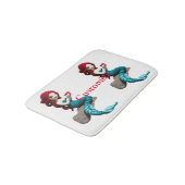 Zeemeermin ontspannen met drank Thunder_Cove Badmat (Gekanteld)