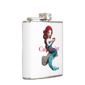 Zeemeermin ontspannen met drank Thunder_Cove Heupfles (Rechts)