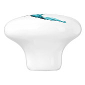 Zeemeermin ontspannen met drank Thunder_Cove Keramische Knop (Zijkant)