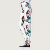 Zeemeermin ontspannen met drank Thunder_Cove Leggings (Links)