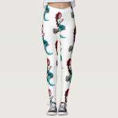 Zeemeermin ontspannen met drank Thunder_Cove Leggings (Voorkant)