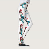 Zeemeermin ontspannen met drank Thunder_Cove Leggings (Rechts)