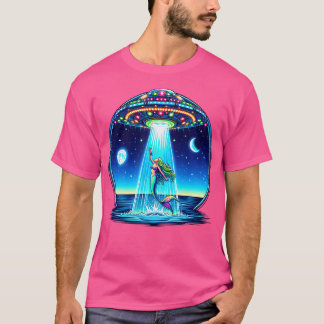 Zeemeermin Ontvoering Buitenaardse Invasie Grappig T-shirt