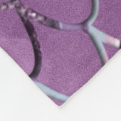 Zeemeermin op Aqua Paarse MERMAID Glitter #2 Fleece Deken (Hoek)