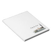 Zeemeermin op Boat Dock Notitieblok (Schuin)