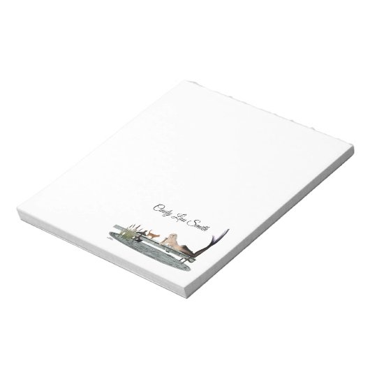 Zeemeermin op Boat Dock Notitieblok (Linkerzijde)