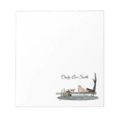 Zeemeermin op Boat Dock Notitieblok (Voorkant)