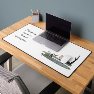 Zeemeermin op boot dock desk mat
