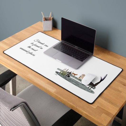 Zeemeermin op boot dock desk mat (Kantoor 2)