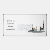 Zeemeermin op boot dock desk mat (Keyboard & Muis)