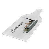 Zeemeermin op boot Dock Paddle snijplank (Hoek)