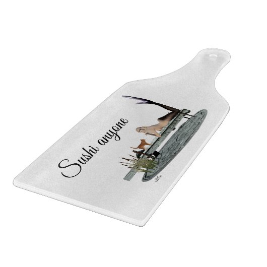 Zeemeermin op boot Dock Paddle snijplank (Hoek)