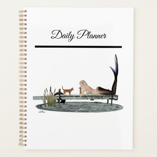 Zeemeermin op bootdok Dagelijkse Planner (Voorkant)