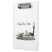 Zeemeermin op bootdok klembord (Links)