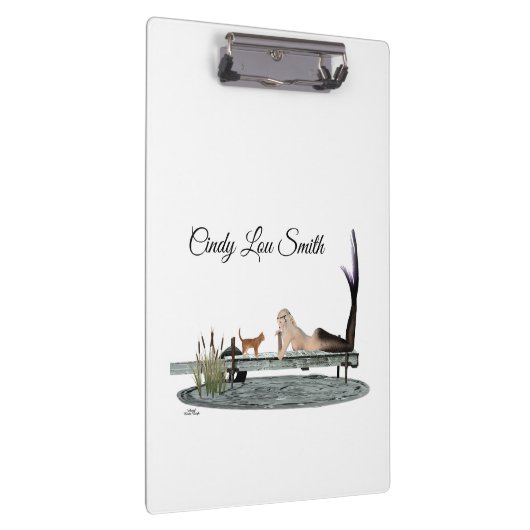 Zeemeermin op bootdok klembord (Rechts)