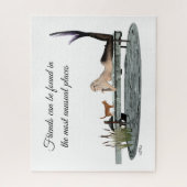 Zeemeermin op bootdok legpuzzel (Verticaal)