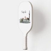 Zeemeermin op bootdok Pickleball Paddle (Links)