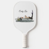 Zeemeermin op bootdok Pickleball Paddle (Voorkant)