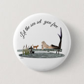 Zeemeermin op de Button van de havendoek (Voorkant)