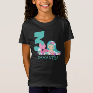 Zeemeermin op de derde verjaardag van de zee t-shirt