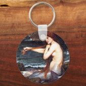 Zeemeermin op de kust sleutelhanger (Voorkant)