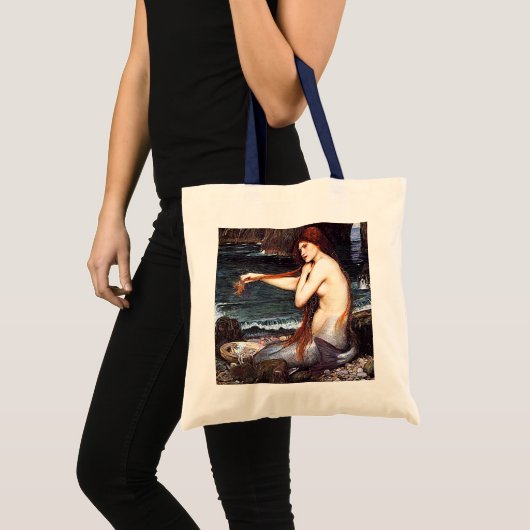 Zeemeermin op de kust tote bag (Voorkant (product))