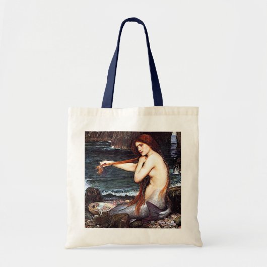 Zeemeermin op de kust tote bag (Voorkant)