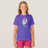 zeemeermin op de maan t-shirt (Voorkant volledig)