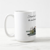 Zeemeermin op de Mok van de koffie van het havendo (Links)