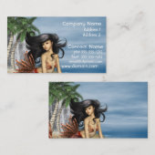 Zeemeermin op doorsnee Visitekaartjes (Voorkant / Achterkant)